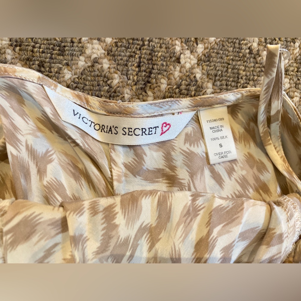 Victoria's Secret Cream and Tan Backless Dress, Size Small - Picture 2 of 4